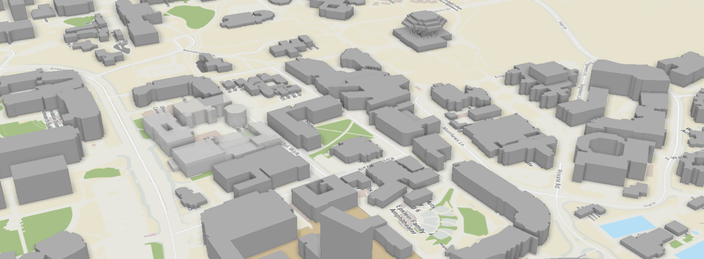 3D map of central campus